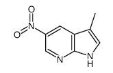 3-甲基-5-硝基-1H-吡咯并[2,3-b]吡啶结构式