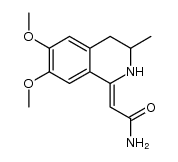 (3-methyl-6,7-dimethoxy-1,2,3,4-tetrahydroisoquinolin-1-idene)acetamide Structure