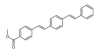 methyl 4-[2-[4-(2-phenylethenyl)phenyl]ethenyl]benzoate Structure