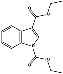 1H-Indole-1,3-dicarboxylic acid, 1,3-diethyl ester Structure