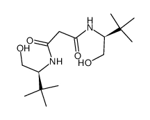 N1,N3-bis((S)-1-hydroxy-3,3-dimethylbutan-2-yl)malonamide结构式