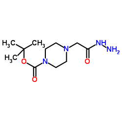 1-BOC-4-HYDRAZINOCARBONYLMETHYL PIPERAZINE结构式
