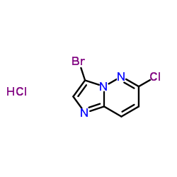 3-Bromo-6-chloroimidazo[1,2-b]pyridazine hydrochloride (1:1) structure