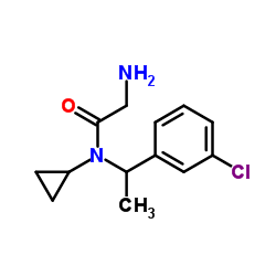 N-[1-(3-Chlorophenyl)ethyl]-N-cyclopropylglycinamide结构式