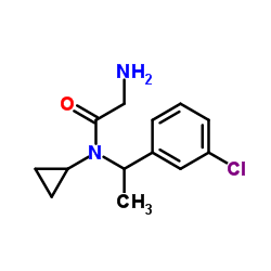 N-[1-(3-Chlorophenyl)ethyl]-N-cyclopropylglycinamide Structure