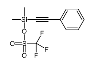 [dimethyl(2-phenylethynyl)silyl] trifluoromethanesulfonate Structure