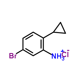 5-BROMO-2-CYCLOPROPYL-PHENYL-AMMONIUM CHLORIDE structure