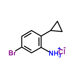 5-BROMO-2-CYCLOPROPYL-PHENYL-AMMONIUM CHLORIDE结构式