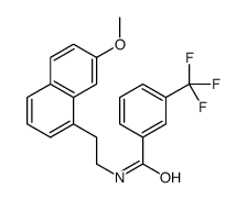 N-(2-(7-Methoxy-1-naphthalenyl)ethyl)-3-(trifluoromethyl)benzamide结构式