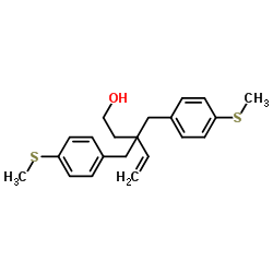 3,3-Bis[4-(methylsulfanyl)benzyl]-4-penten-1-ol Structure