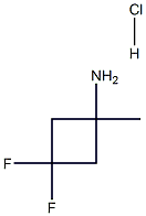 3,3-Difluoro-1-MethylcyclobutanaMine hydrochloride结构式