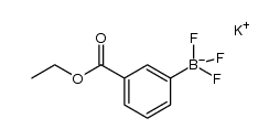 3-乙氧羰基苯基三氟硼酸钾结构式