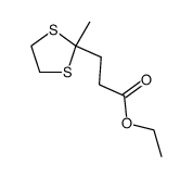 ethyl 3-(2-methyl-1,3-dithiolan-2-yl)propanoate Structure
