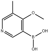 5-Methyl-4-methoxypyridine-3-boronic acid结构式