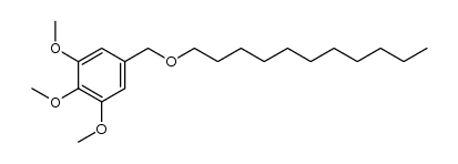 1,2,3-trimethoxy-5-((undecyloxy)methyl)benzene Structure