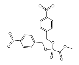 di(p-nitrobenzyl) methoxycarbonylphosphonate Structure