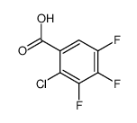 2-chloro-3,4,5-trifluorobenzoic acid结构式