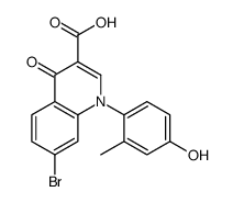 7-Bromo-1-(4-hydroxy-2-methylphenyl)-4-oxo-1,4-dihydroquinoline-3-carboxylic acid结构式