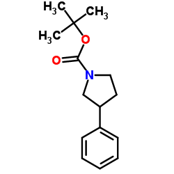1-Boc-3-苯基吡咯烷结构式