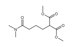 dimethyl 3-(N,N-dimethylcarbamoyl)propylmalonate结构式