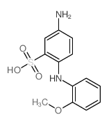 Benzenesulfonic acid,5-amino-2-[(2-methoxyphenyl)amino]- Structure