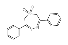 1,4,5-Thiadiazepine,2,7-dihydro-3,6-diphenyl-, 1,1-dioxide structure