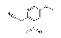 (5-methoxy-3-nitro-pyridin-2-yl)-acetonitrile Structure