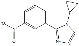 4-cyclopropyl-3-(3-nitrophenyl)-4H-1,2,4-triazole Structure