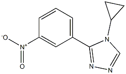 4-cyclopropyl-3-(3-nitrophenyl)-4H-1,2,4-triazole结构式