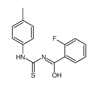 2-fluoro-N-[(4-methylphenyl)carbamothioyl]benzamide结构式