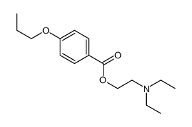 2-(diethylamino)ethyl 4-propoxybenzoate结构式