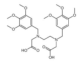 2-[2-[carboxymethyl-[(3,4,5-trimethoxyphenyl)methyl]amino]ethyl-[(3,4,5-trimethoxyphenyl)methyl]amino]acetic acid结构式
