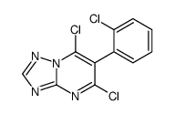 5,7-dichloro-6-(2-chlorophenyl)-[1,2,4]triazolo[1,5-a]pyrimidine结构式