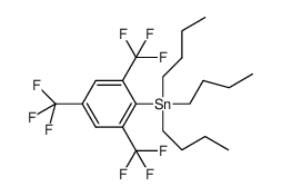 tributyl(2,4,6-tris(trifluoromethyl)phenyl)stannane结构式