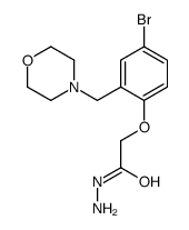 2-[4-bromo-2-(morpholin-4-ylmethyl)phenoxy]acetohydrazide Structure