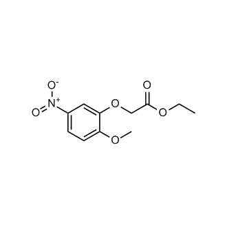 Ethyl2-(2-methoxy-5-nitrophenoxy)acetate Structure