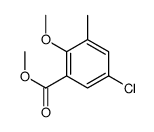 methyl 5-chloro-2-methoxy-3-methylbenzoate Structure