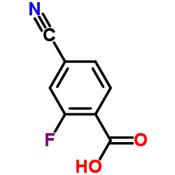 4-Cyano-2-fluorobenzoic acid Structure