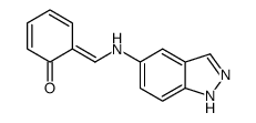 6-[(1H-indazol-5-ylamino)methylidene]cyclohexa-2,4-dien-1-one Structure