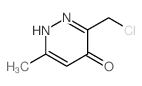 4(1H)-Pyridazinone, 3-(chloromethyl)-6-methyl-结构式