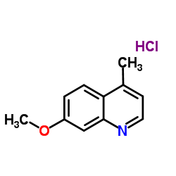 7-甲氧基-4-甲基喹啉盐酸盐结构式