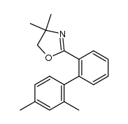 2-(2',4'-dimethyl-[1,1'-biphenyl]-2-yl)-4,4-dimethyl-4,5-dihydrooxazole结构式