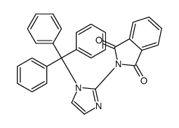 2-(1-tritylimidazol-2-yl)isoindole-1,3-dione结构式