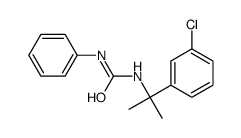 1-[2-(3-chlorophenyl)propan-2-yl]-3-phenylurea结构式
