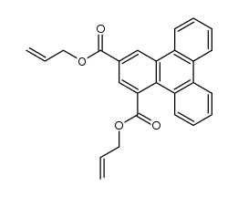 diallyl triphenylene-1,3-dicarboxylate Structure
