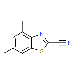 2-Benzothiazolecarbonitrile,4,6-dimethyl-(9CI) Structure