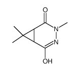 4,7,7-trimethyl-3,4-diazabicyclo[4.1.0]heptane-2,5-dione Structure