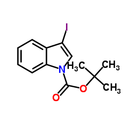 TERT-BUTYL 3-IODO-1H-INDOLE-1-CARBOXYLATE Structure