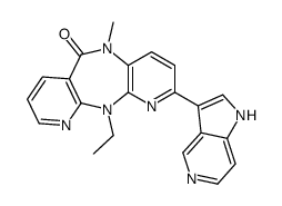 11-ethyl-5-methyl-2-(1H-pyrrolo[3,2-c]pyridin-3-yl)dipyrido[2,3-b:2',4'-f][1,4]diazepin-6-one Structure
