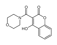4-hydroxy-3-(morpholine-4-carbonyl)chromen-2-one Structure